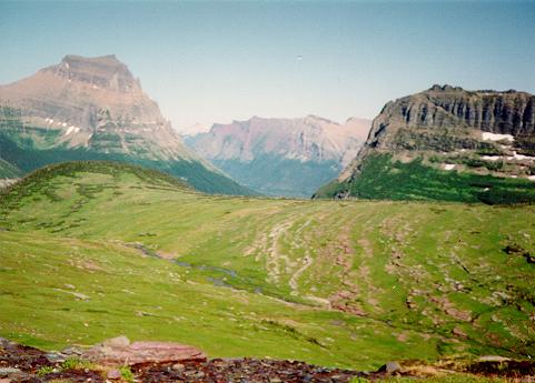 [toward St. Mary's Lake, Glacier National Park, Montana]